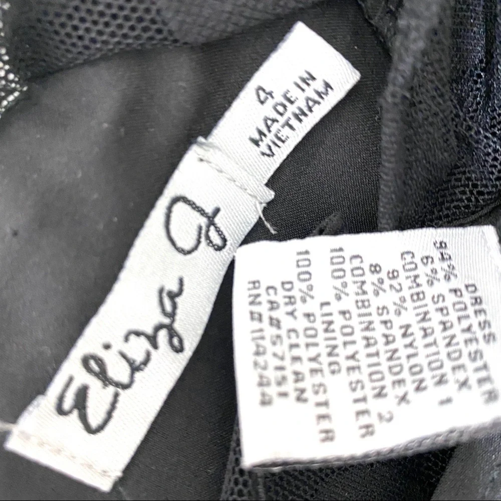 Eliza J Illusion Dot Drop Waist Mini Party Dress 4 - Picture 6 of 7